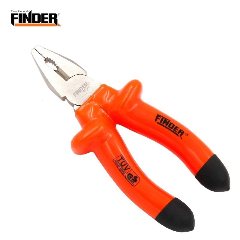 FINDER качество 6/7/8 дюймов плоскогубцы электрика изоляции Стальная проволока