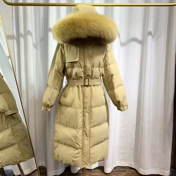 

2020 Winter Hot Selling Down Jacket Women 's New Style Mid-length Over-the-Knee Thick Casual Coat Women Sweet Overcoat