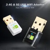 5G Dual-band 600Mbps scheda di rete wireless WIFI senza unità adattatore USB Ethernet PC ricevitore LAN wifi