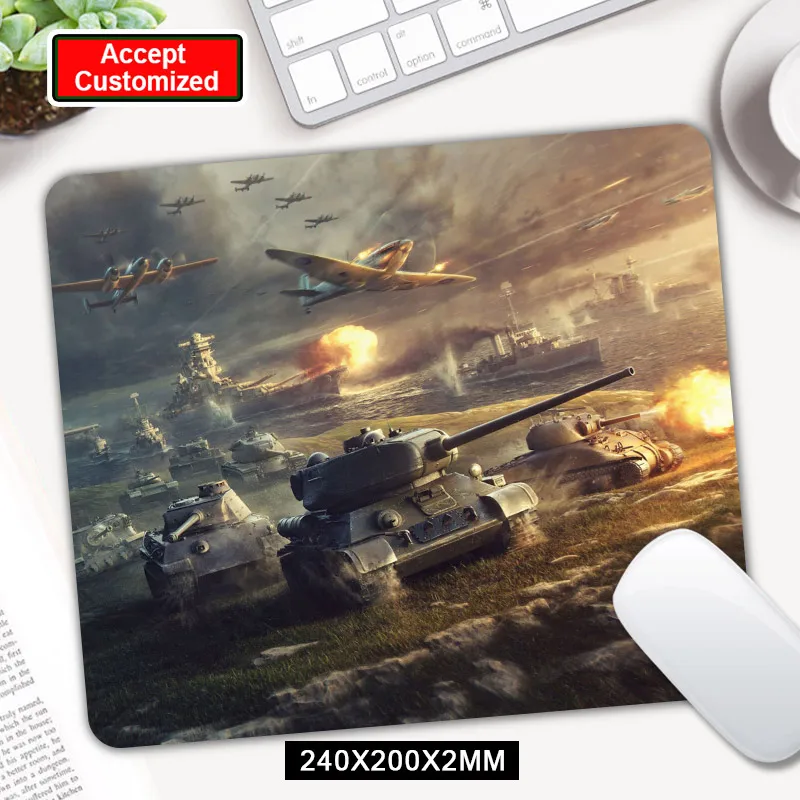 22X18 см WORLD OF TANKS маленький размер ПК планшет геймерский коврик для мыши компьютер ноутбук коврик для мыши Коврик для мыши украшают ваш стол - Цвет: 24x20cm