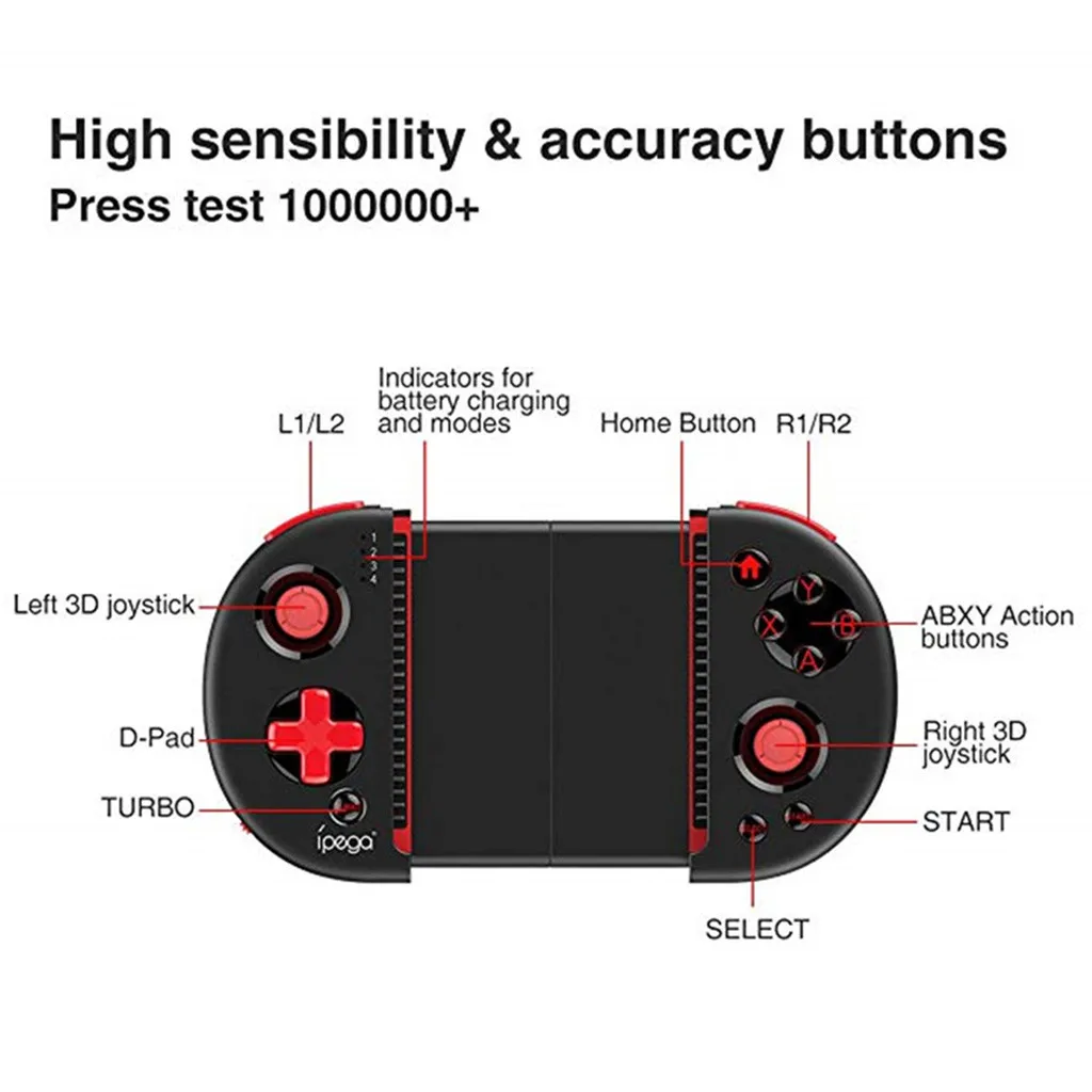 Геймпад, джойстик iPEGA PG-9087, беспроводной Bluetooth 3,0, игровые контроллеры геймпады для телефона, джойстик для PUBG, мобильный контроллер