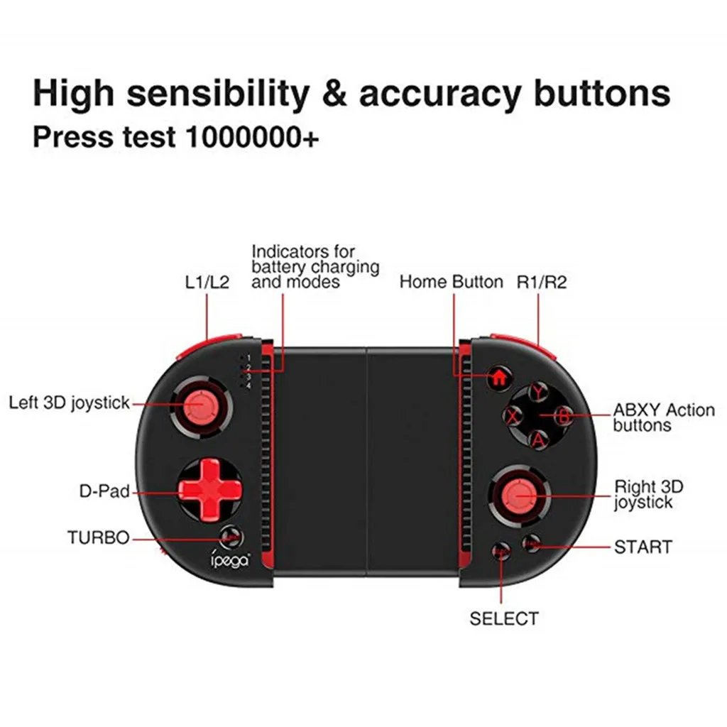  Gamepad Joystick iPEGA PG-9087 Wireless Bluetooth 3.0 Game Controller Gamepads for Phone Joystick F