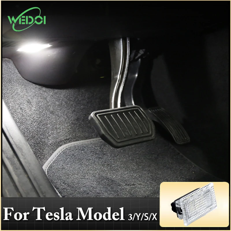 

WEDOI Foot-Well Light для Tesla модель 3/Y/X/S, сверхярсветильник, замена внутреннего светодиодного освесветильник автомобиля