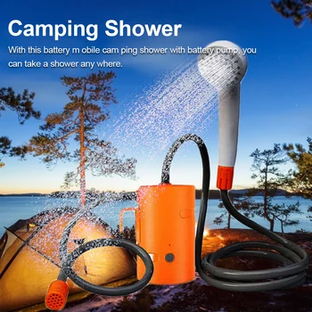

Outdoor Portable Car Shower Electric Shower Camping Shower Rechargeable Bathing Artifact Camping Shower Pumping Strong 1.8m
