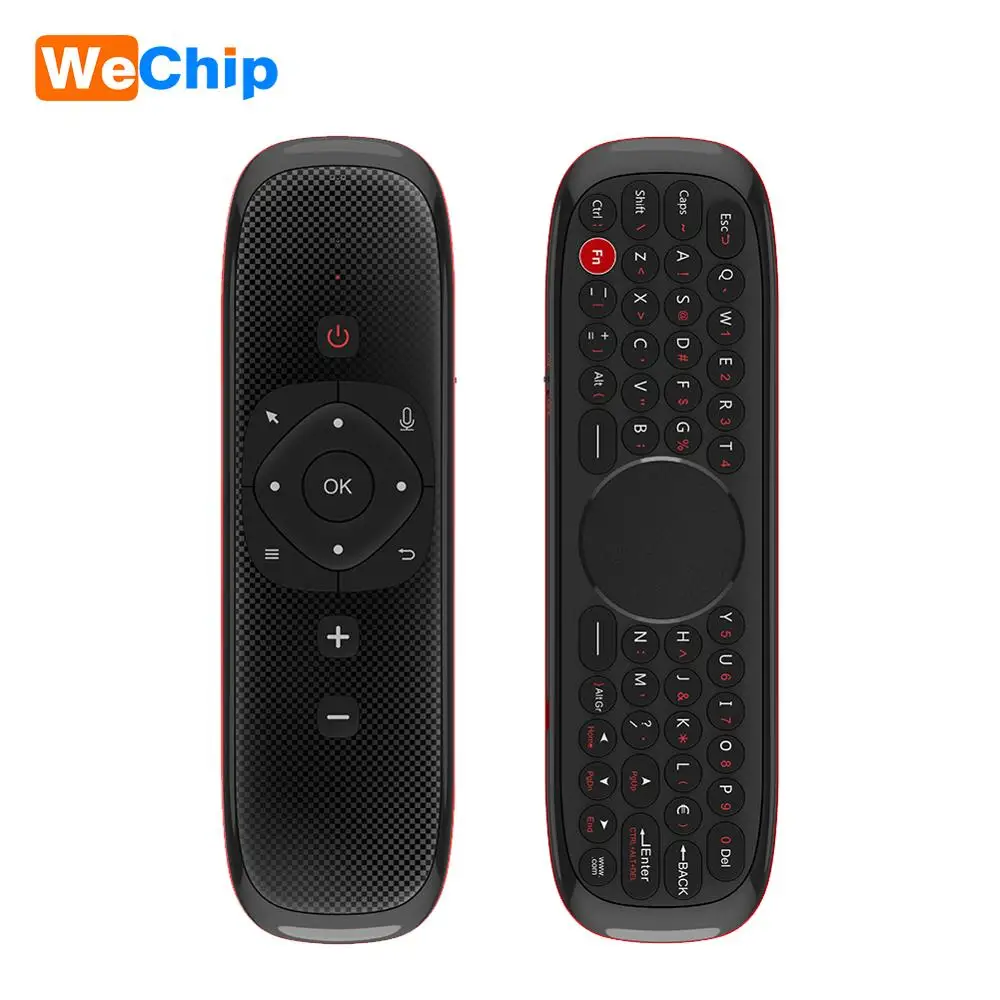 W2 Air mouse Голосовая функция гироскопа зондирования Беспроводная клавиатура дистанционного управления Английская версия для Smart tv Box/mini PC/Projecter