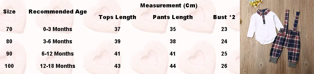 Джентльменская рубашка с длинными рукавами и круглым вырезом для новорожденных мальчиков+ клетчатые брюки на бретелях, комплект одежды, вечерние костюмы на свадьбу для детей от 0 до 24 месяцев