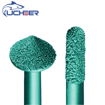 

UCHEER 1pcs ball head 3D Brazing stone engraving bits marble carving tools CNC router bits stone milling cutter for granite