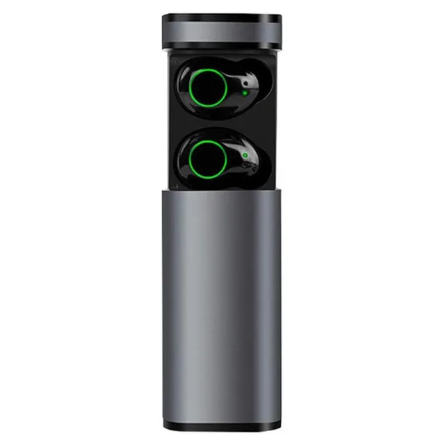 Мини TWS Bluetooth 5,0 наушники IPX5 водонепроницаемые Беспроводные спортивные наушники умные сенсорные наушники с двойным микрофоном для всех телефонов - Цвет: Silver