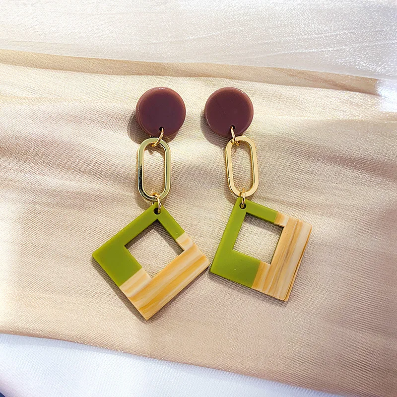 

Temperament and contracted geometric triangle circle fashion exquisite earrings earrings eardrop retro fashion women
