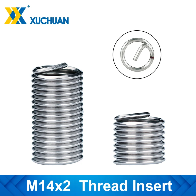 Резьбовая вставка из нержавеющей стали инструмент для ремонта резьбы M14X2
