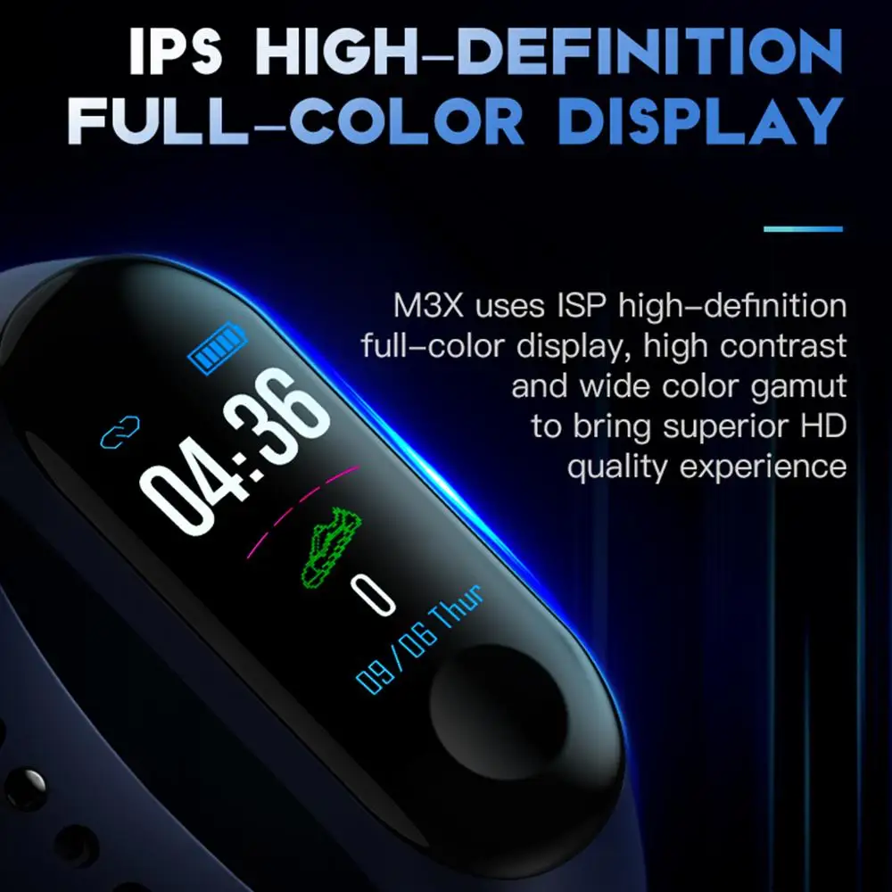 

M3 Smart Bracelet Heart Rate Blood Pressure Health Waterproof HR Smart Watch M3 Bluetooth Watch Wristband Fitness Tracker
