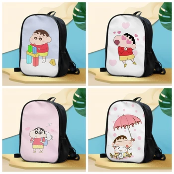 

Crayon Shin-chan Fashion Anime Customized Backpacks Rucksacks School Backpack Casual Bags travel Knapsack Unisex New