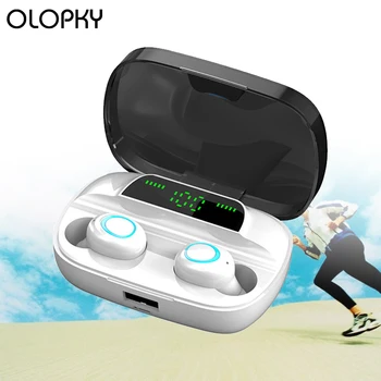 

TWS Bluetooth Headset 5.0 Wireless Dual In-Ear Digital Display Stereo Sports Fitness IPX7 Waterproof Earphones 3500 MAh Battery