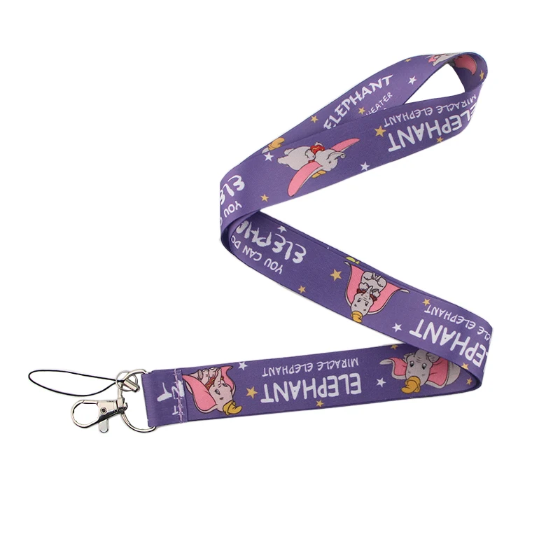 

CA174 Dumbo Movie Multi-function Lanyard Phone Rope Keychains Phone Lanyard for Keys ID Card Lanyards Neck Straps Keychain
