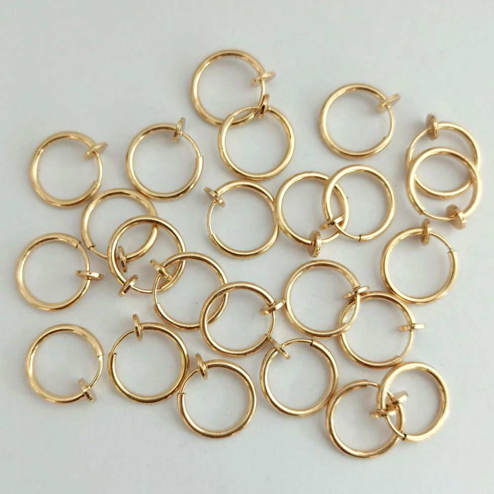 fake gold hoop earrings