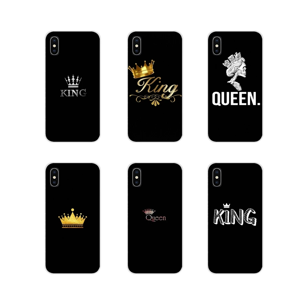 Accessories Phone Shell Covers Queen and king crown For Xiaomi Mi4 Mi5 Mi5S Mi6 Mi A1 A2 A3 5X 6X 8 CC 9 T Lite SE Pro | Мобильные