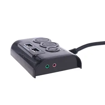 

Desktop Computer Switch PC Case Power Supply on/off Reset Button Double USB Port K1AB