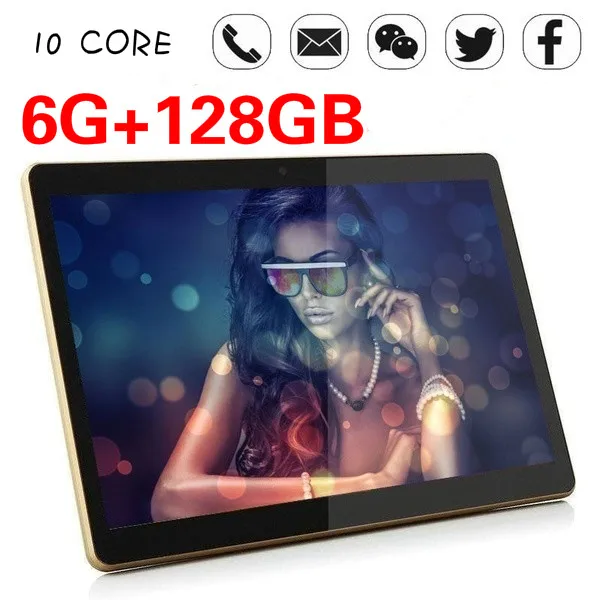 

2020 New Years Gift 10 Inch Tablet PC Android 8.0 1280*800 IP screen 10Core 6GB RAM 128GB ROM Dual SIM Card 4G phone call tablet