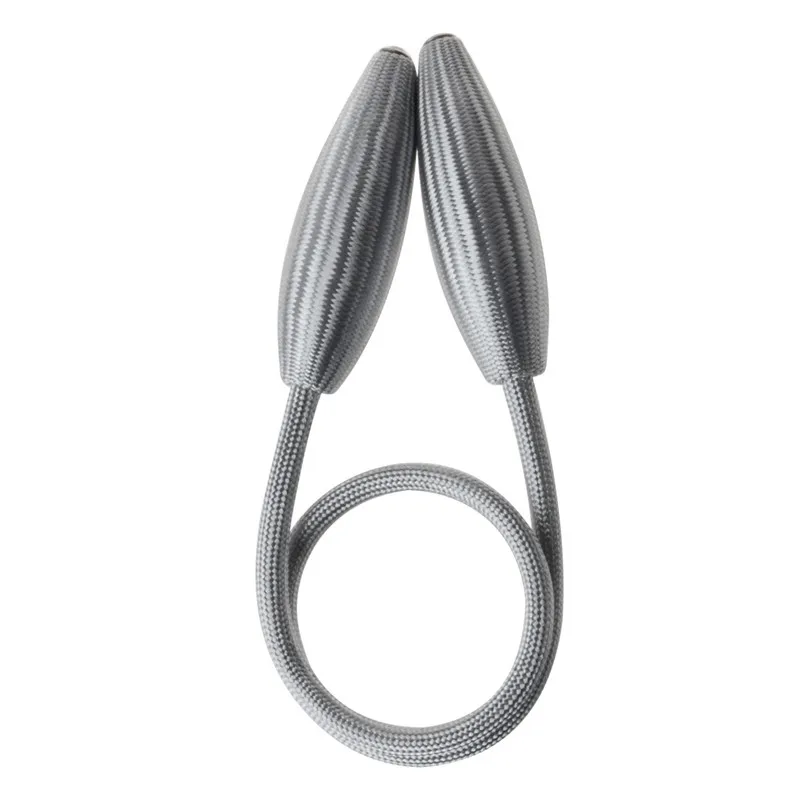 Grey Магнитный занавес Tieback домашний декоративный Holdbacks 1/3 пары зажим с пряжкой для галстука сзади произвольной формы занавес Ремни Аксессуары - Цвет: Grey