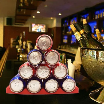 

Bottle Stacker Silicone Mat Fridge Wine Rack Cans Organizer Jars Holder Kitchen Storage Tool TP899