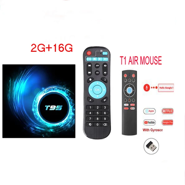 2G 16G T1 T95 H616 Android 10,0 Smart tv Box 4 ГБ 32 ГБ/64 Гб Allwinner quad core 1080P H.265 4K медиаплеер 2G 16G поддерживает google netflix - Цвет: 2G 16G T1