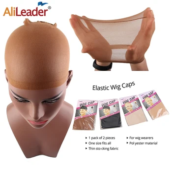 

Alileader 12Picecs(6Pack)Wig Caps Stocking For Making Wigs Stretch Weave Hairnets Wholesale Wig Cap Polyester Hair Net Free Size
