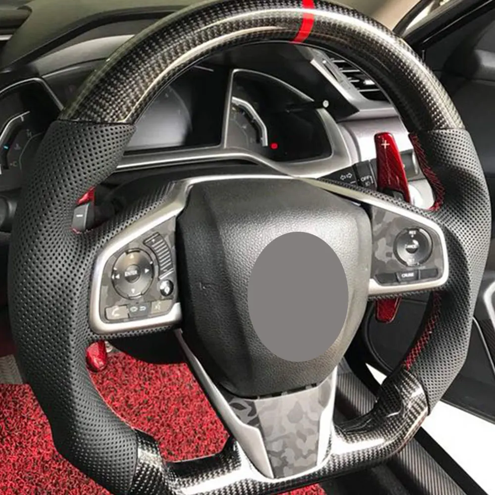 Для Spirior Civic Accord Acura CDX руль переключения передач Расширение Настоящее углеродное волокно автомобиля сдвиг накладка весло DSG