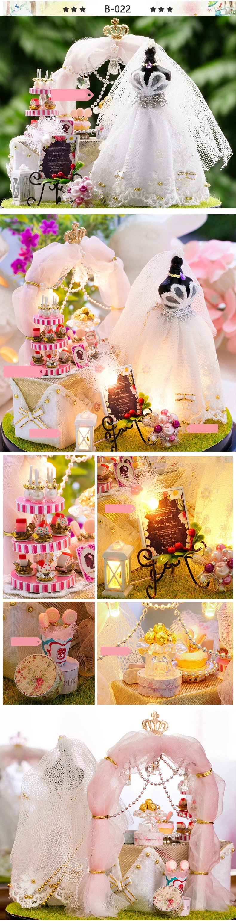 Кукольный дом Миниатюрный Кукольный кукольный домик CUTEBEE DIY с деревянная мебель для дома для детей подарок на день рождения настроение для детские игрушки B015
