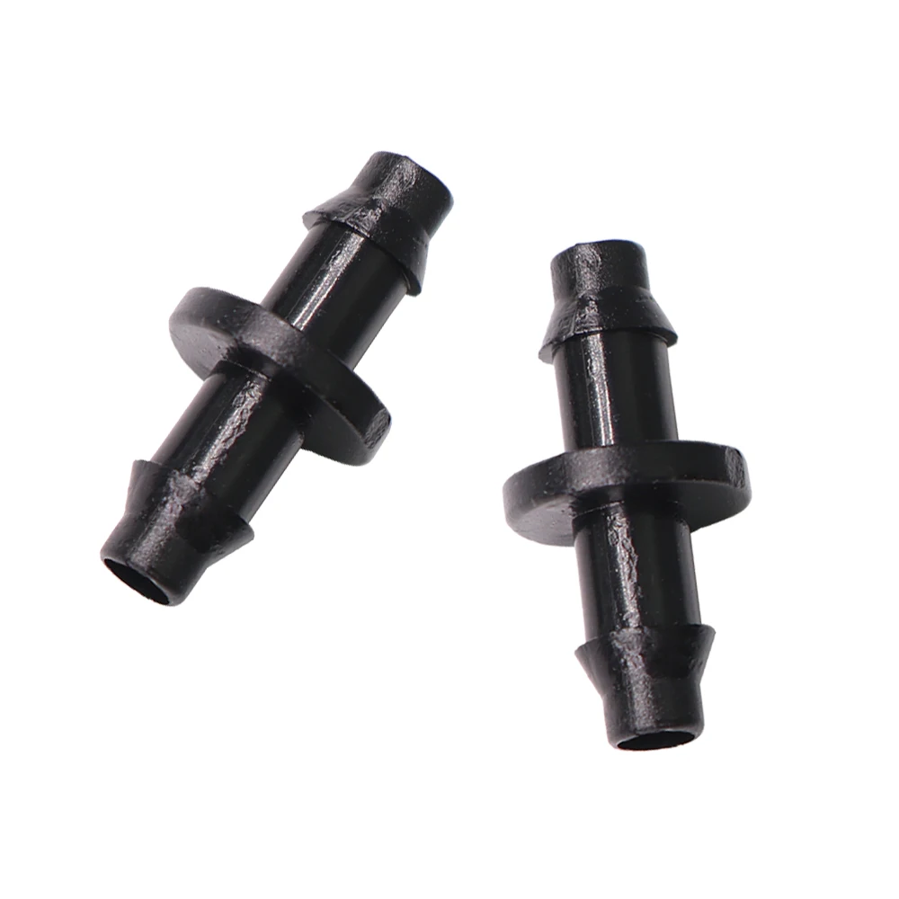 Garden Irrigation 1/4" Hose Double Barb Micro Flow Drip System Straight Barbed Connector 4/7mm Tubing Coupling Dripper Fitting 6
