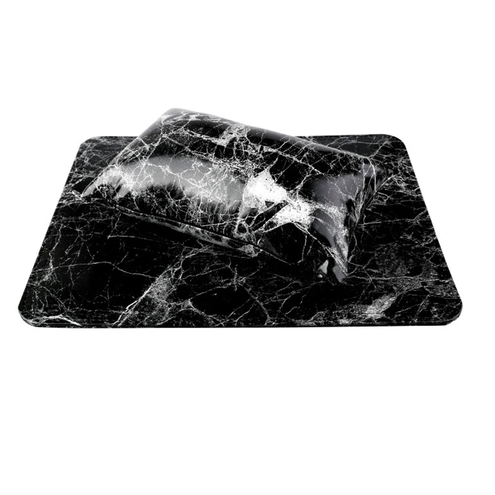 black 1 шт. профессиональная подушка для отдыха на половину руки, длинная подушка для дизайна ногтей, мягкая подушка для маникюра - Цвет: black