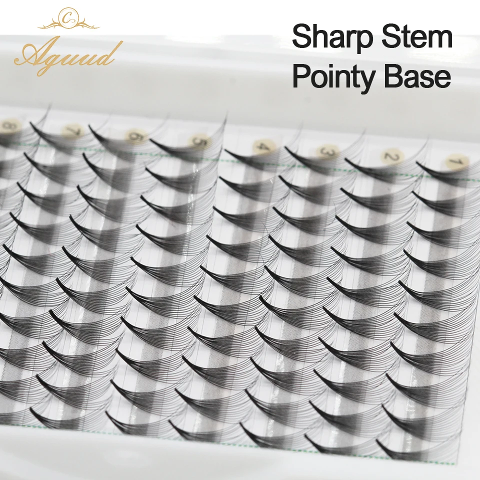 AGUUD lash ultra speed premade fans Lash pointy base 10D/12D/20D sharp
