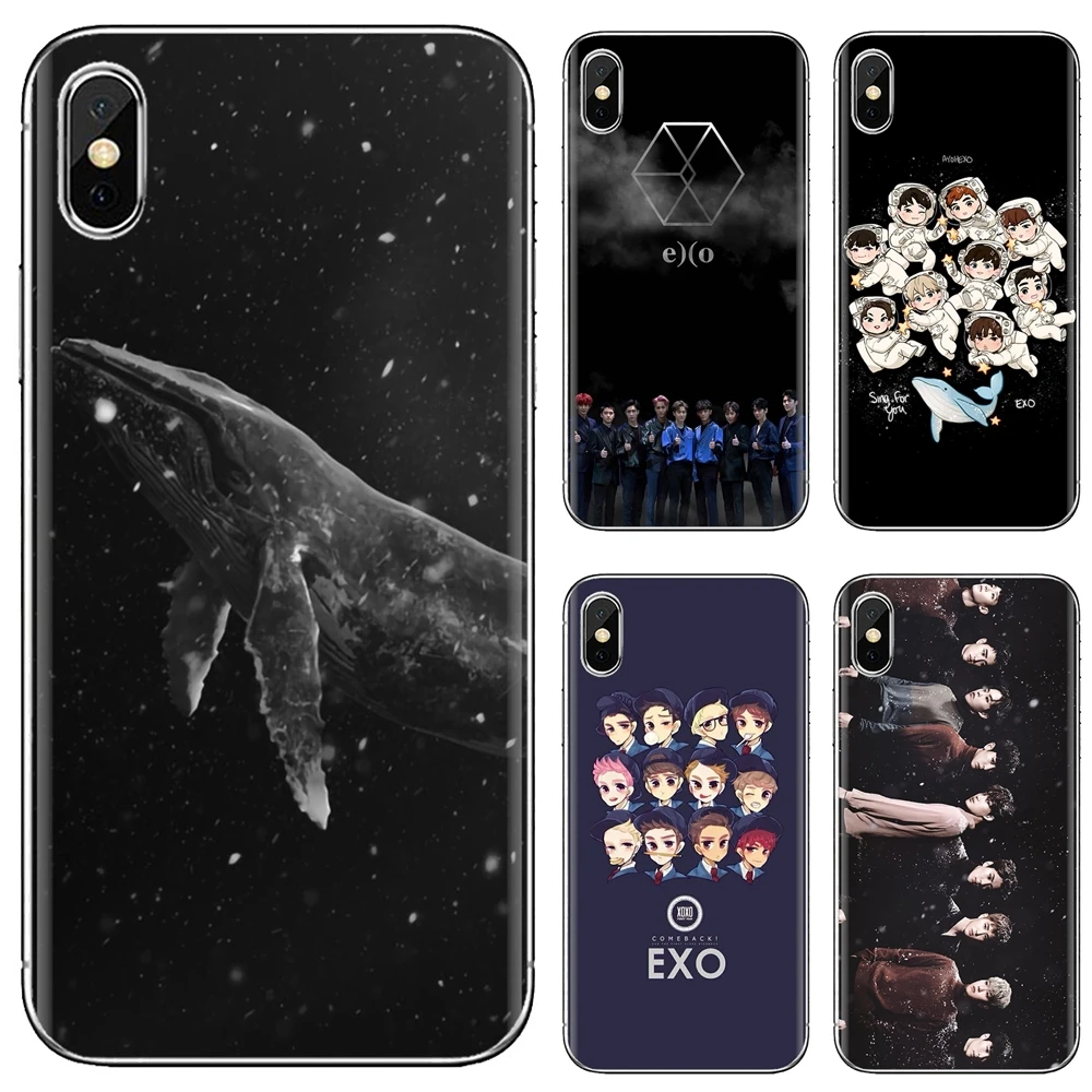 Милый силиконовый чехол EXO SING для телефона Samsung Galaxy J1 J2 J3 J4 J5 J6 J7 J8 Plus Prime 2015 EU |