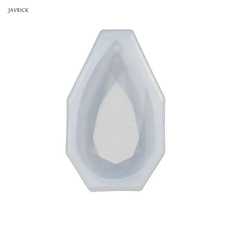 

JAVRICK Faceted Teardrop Pendant Silicone Resin Mold Jewelry Making DIY Craft Tools