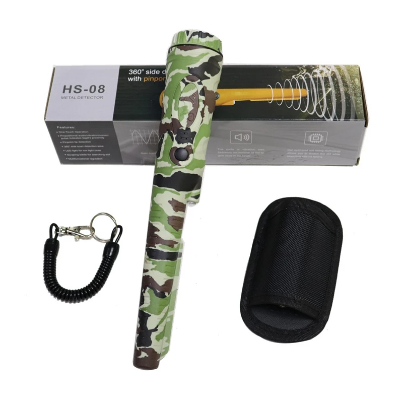 HS-08 портативный чувствительный металлоискатель водонепроницаемый ручной металлический детектор для золота Многофункциональный подводный детектор