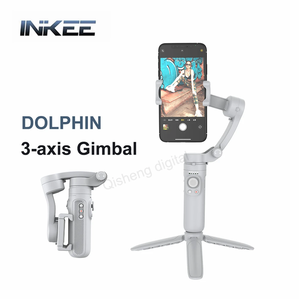 Подвесной стабилизатор INKEE DOLPHIN 3 оси Bluetooth со штативом для съемки мобильный