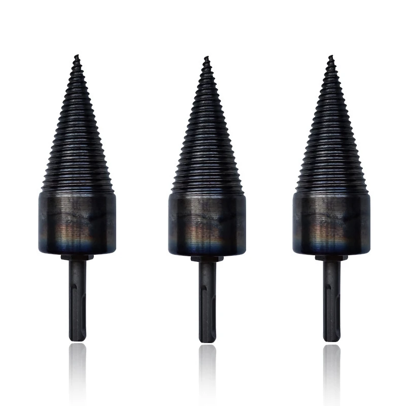 

Firewood Splitter Drill Bit Round/Hex/Square Punch Driver Drill Bit 32/38/42/45/50mm For Woodworking Tool Split Cone Drill Bit