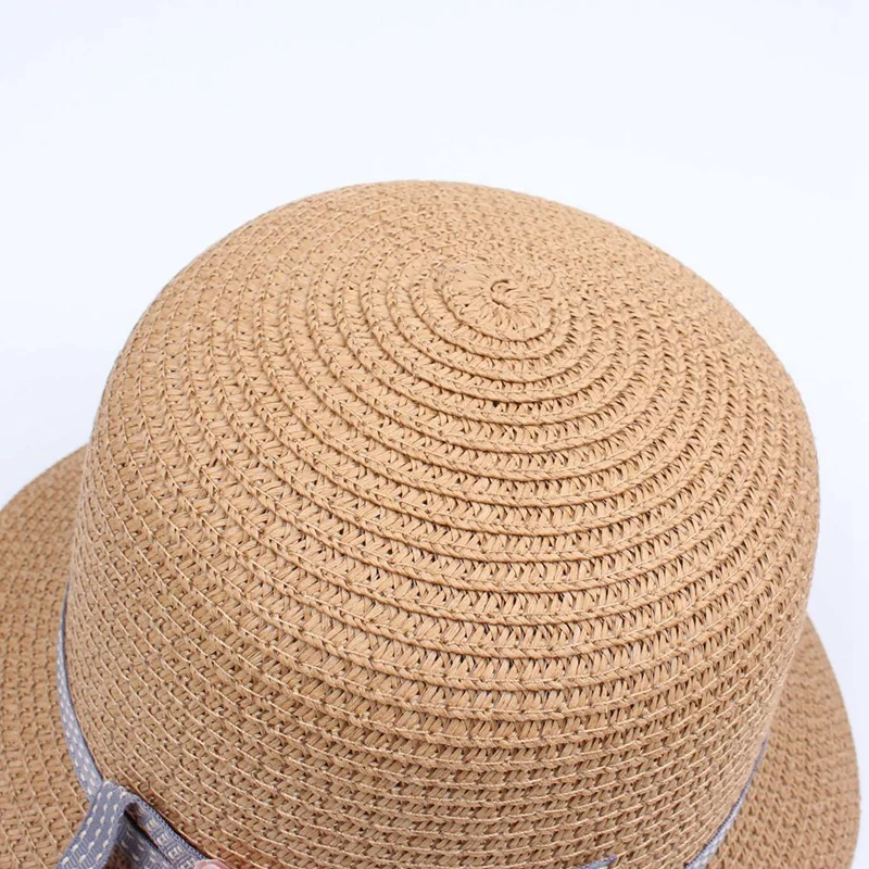 Fashion Cute Children'S Summer Straw Hat Sun Hat Beach Hat Adjustable