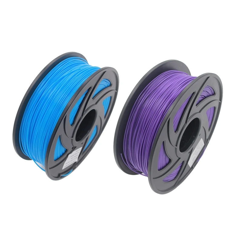 

2Pcs Pla Filament 3D Printer Material Pla Filament 1.75Mm Diameter Printing Material Supply 3D Printers 1Kg(2.2Lb)/ Spool -Sky B