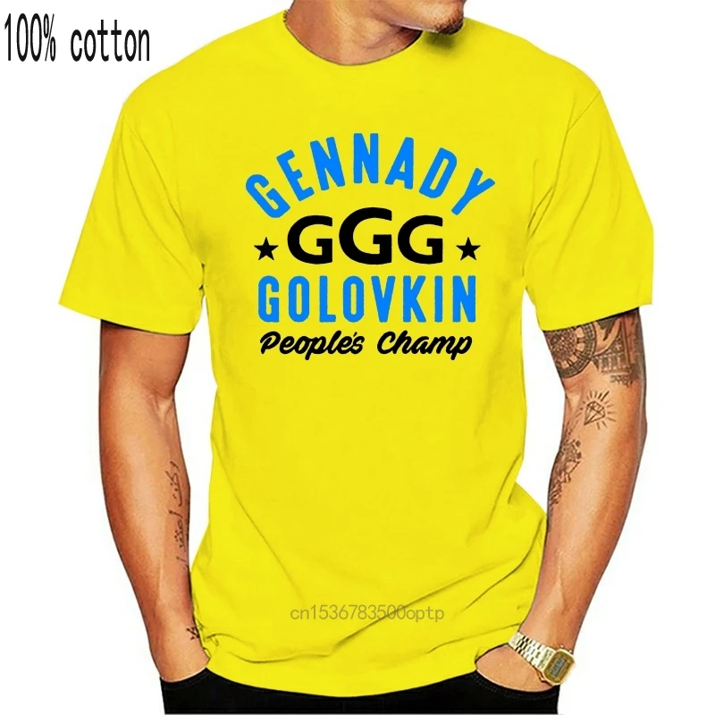 Новая футболка GGG Gennady Golovkin People's Champ vs Canelo боксерская | Женская одежда