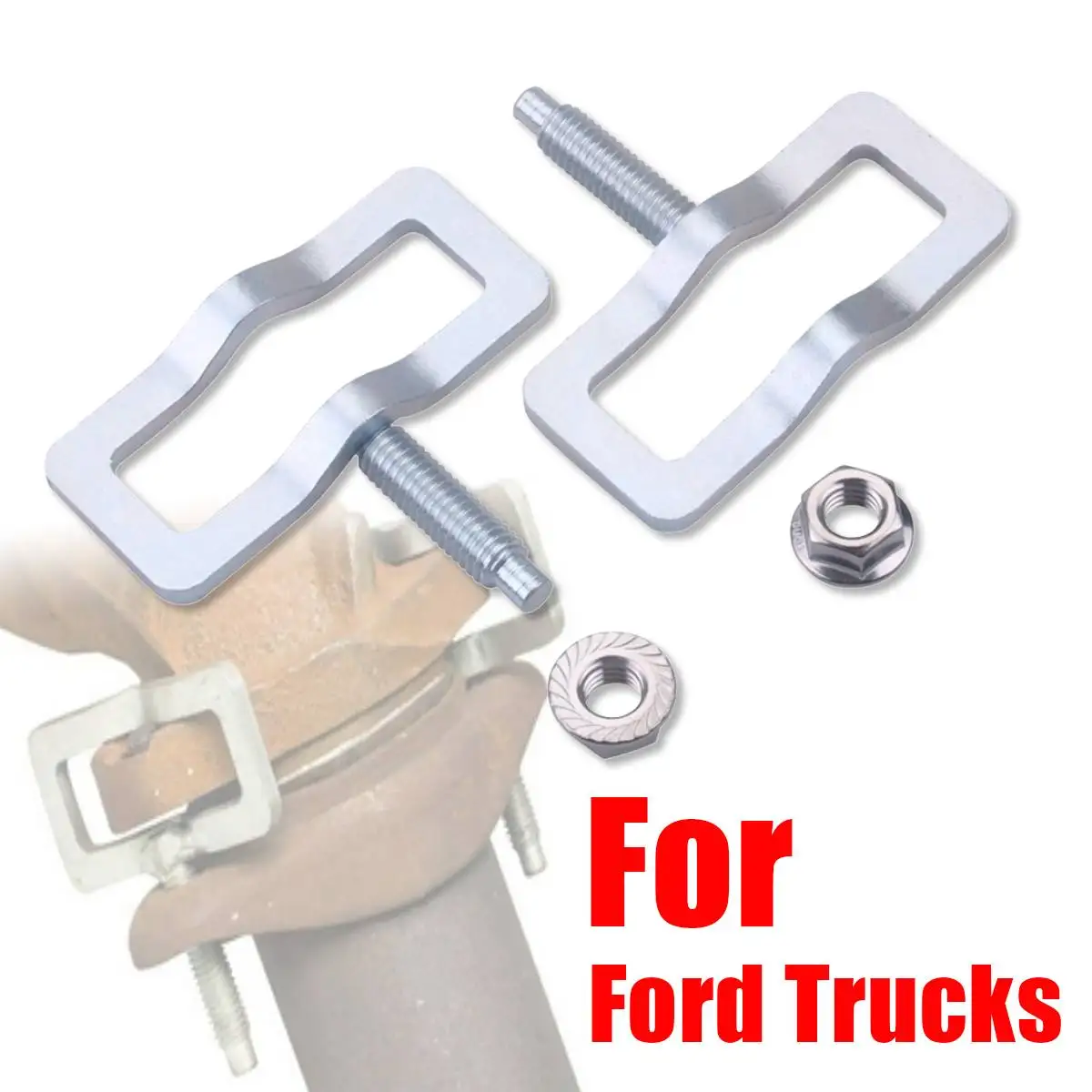 

Exhaust Manifold Repair Kit Studs Clamp For Ford Truck Replace System Includes 2 Clamps 2 Studs