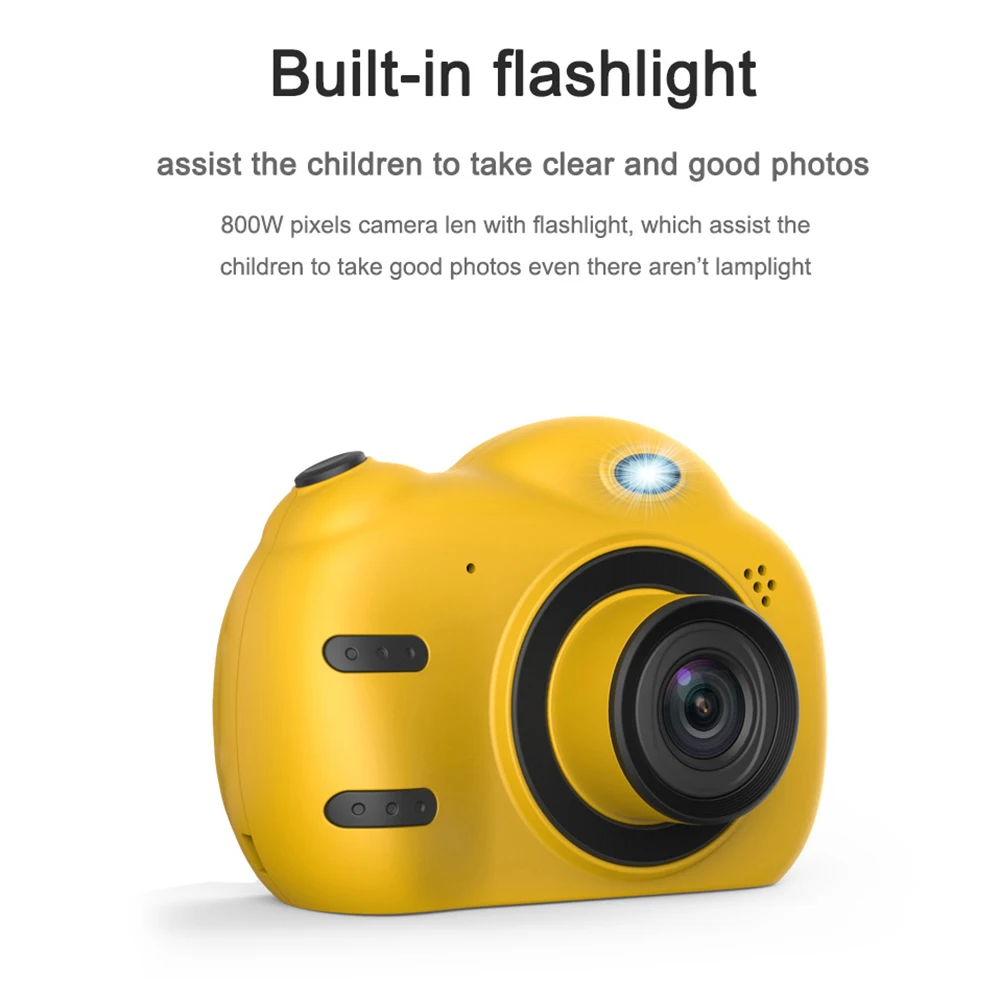 Portable MINI Camera Photography Focus Mode Large Screen Children Camera Cartoon Mini Dual Lens Digital Camera For Children
