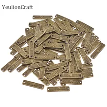 Chzimade 100 Teile/los Vintage Metall Legierung Handgemachte Etiketten Tags Hand Made Nähen Etiketten Für Kleidung Diy Nähen Materialien