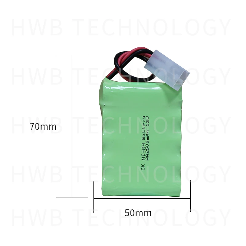 1 упаковка Ni-MH аккумулятор 12V 1800MAH Ni-MH AA Аккумуляторная батарея с проводами