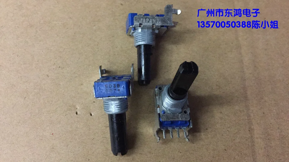

Alps Gaoshi av336e power amplifier volume potentiometer rk11 potentiometer b50k shaft length 20mm half handle 4 PINS