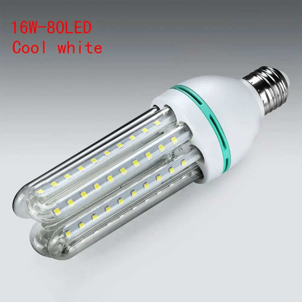 Световой E27 LED лампа Кукуруза лампы U Форма домашнего освещения SMD2835 16 Вт белый