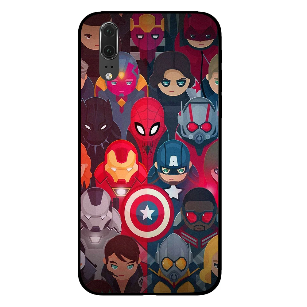 Классический супергерой для Marvel DC comic черный чехол для телефона huawei P30 P20 mate 10 20 Pro Lite Nova 3 4 3i чехол - Цвет: 1