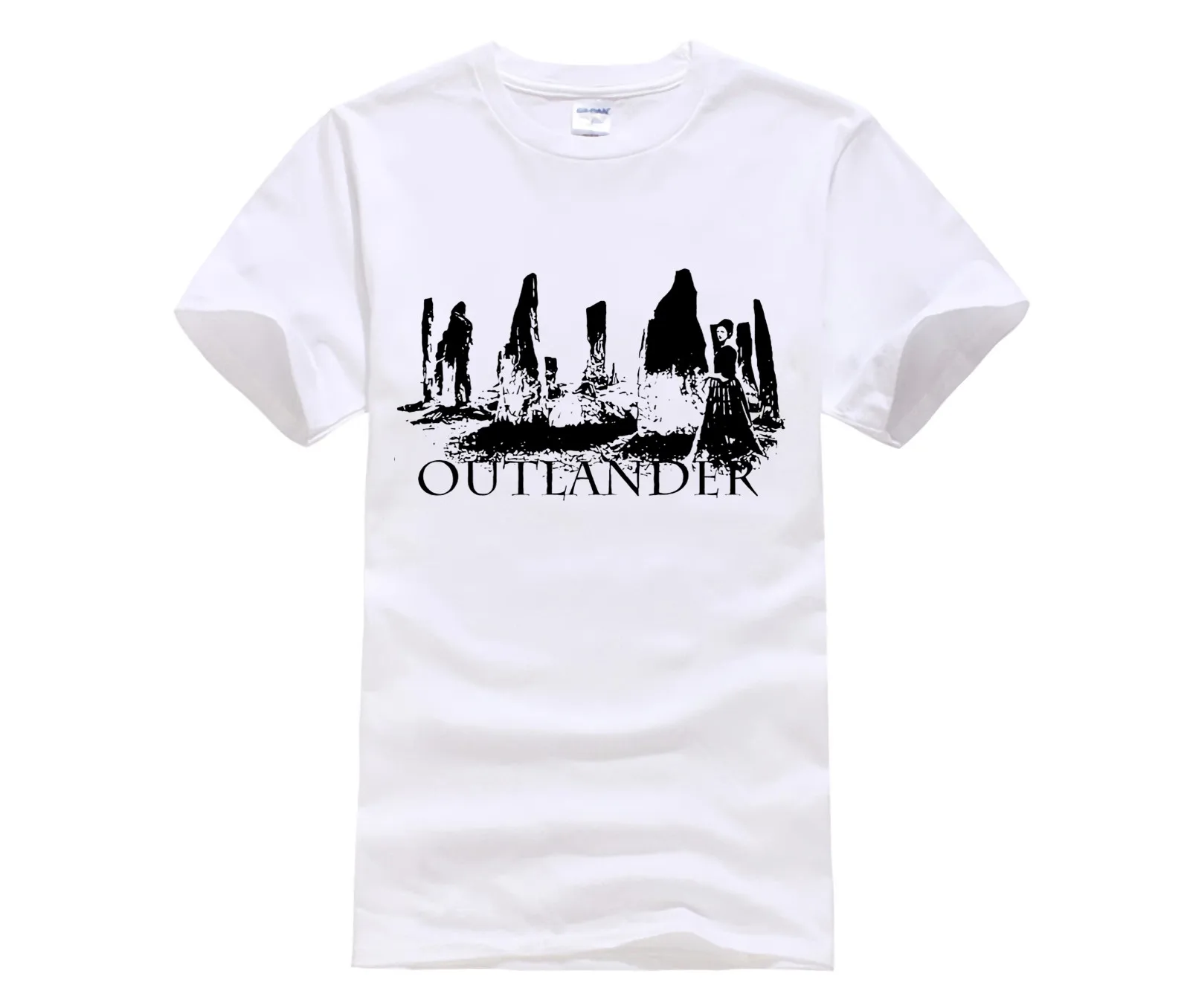 Outlander Uomo унисекс футболки футболка шоу Televisivo Клэр Фрэйзер Джейми серия Geek