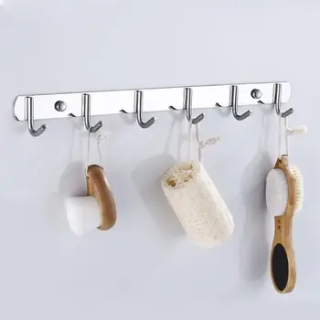 

1 PC Hook Rack Stainless Steel Organizing Rack Hanger Door Hook for Living Room Kitchen Bedroom