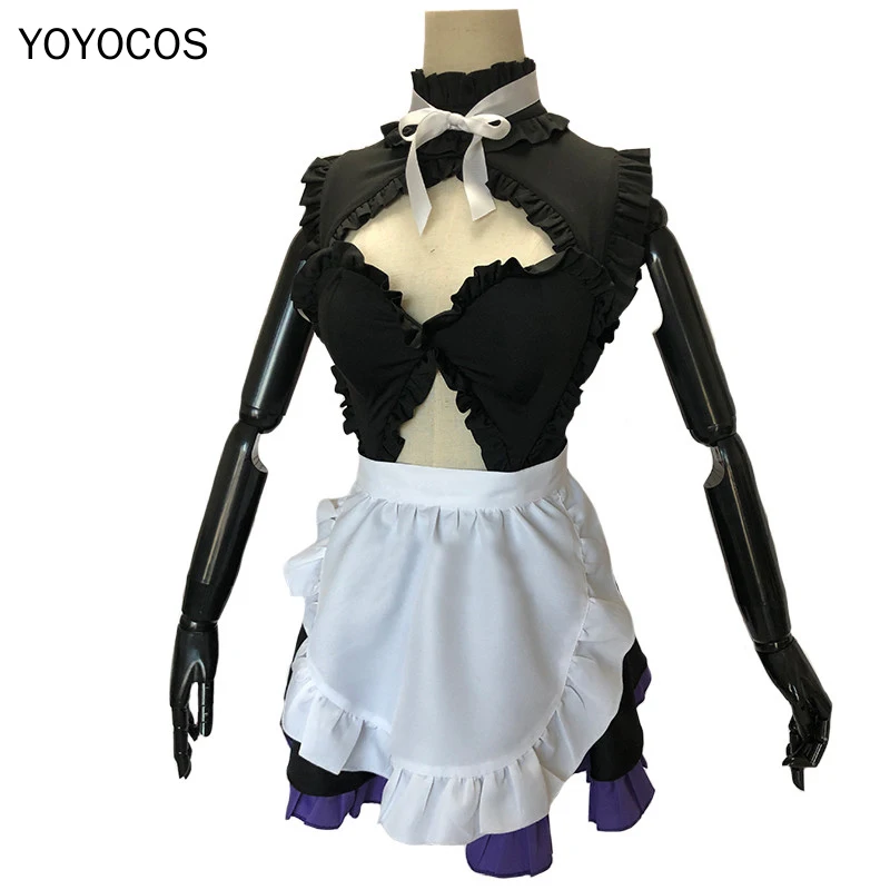 YOYOCOS FGO Mash Kyrielight сексуальное платье лолиты для косплея милое горничной фартук
