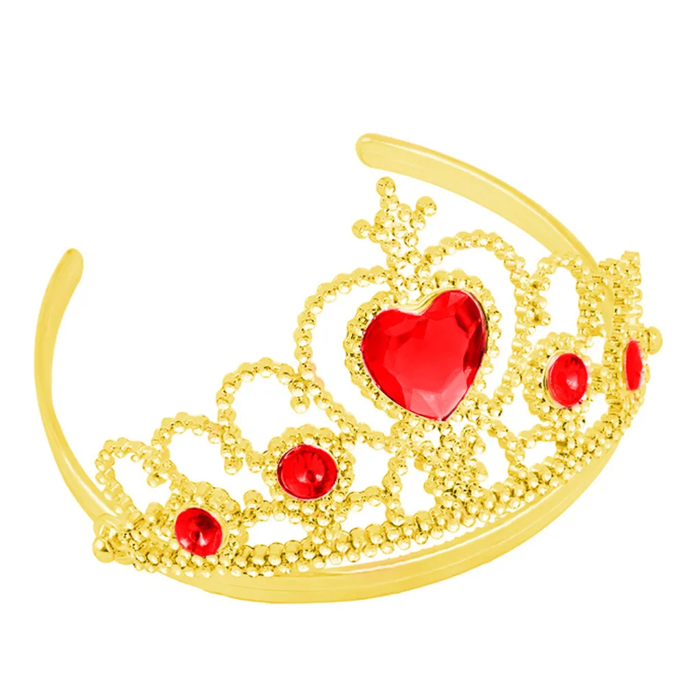 Девушка queen принцессы корона, диадема со стразами Хэллоуин Косплэй праздничные красивые День рождения подарки Наряжаться, ювелирное изделие, подарок для девочек - Цвет: Gold
